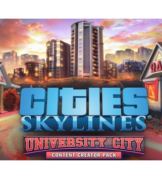 Cities: Skylines - Content Creator Pack: University City DLC Steam Key EUROPE